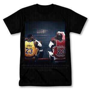 Michael  Lebron James Graphic T Shirt Vantage Basketball Tee